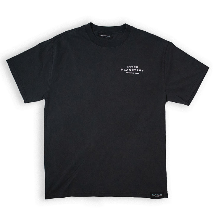 Interplanetary Athletic Club -  Heavy Faded Black Tee