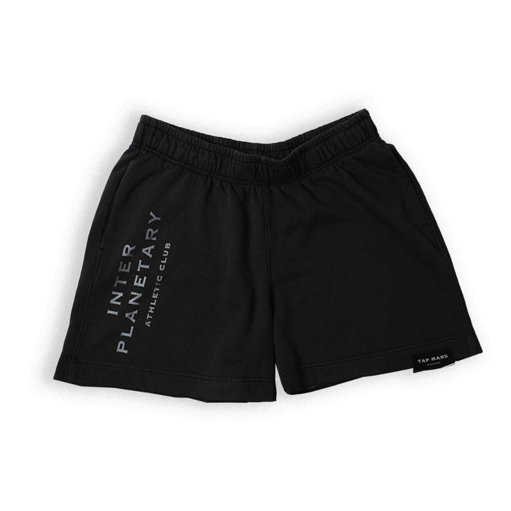 IAC - Interplanetary Athletic Club - Black Faded Shorts